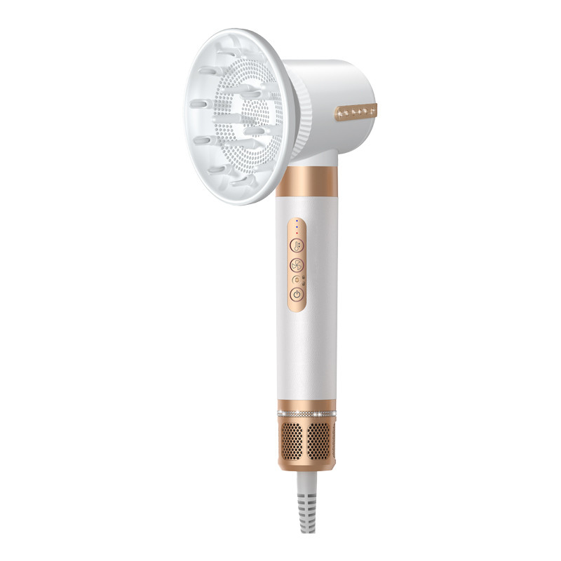 Asciugatrice di capelli 7 in 1 con basso rumore Ioni negativi Multifunzione Parrucchiere Riparazione Spazzola per capelli