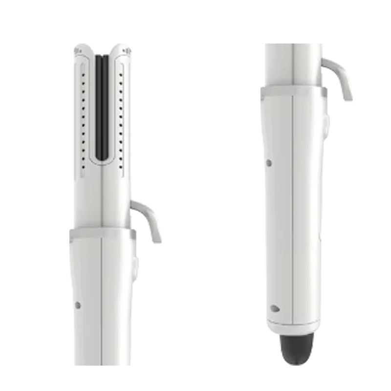 Rivestimento in ceramica 2 in 1 Arricciatore elettrico per capelli Tutti i tipi di capelli Dirigente per capelli Nero