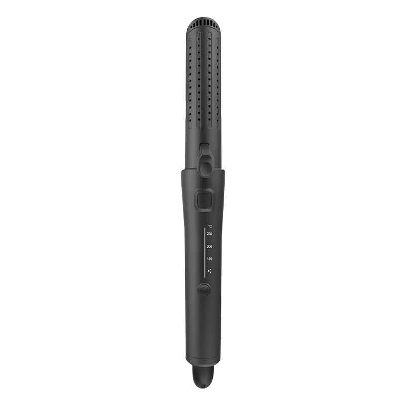 Rivestimento in ceramica 2 in 1 Arricciatore elettrico per capelli Tutti i tipi di capelli Dirigente per capelli Nero