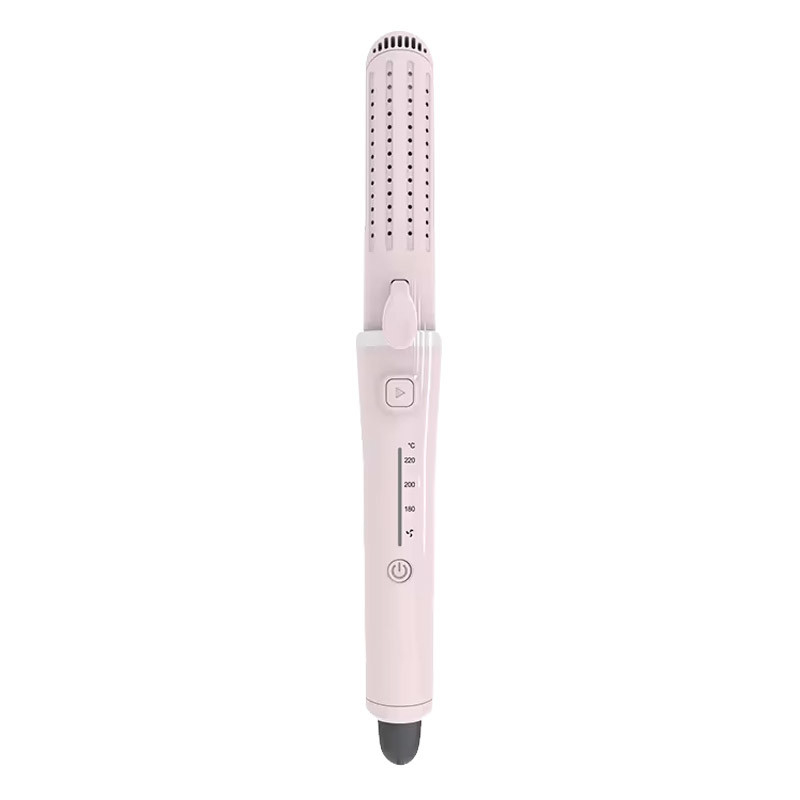 Rivestimento in ceramica 2 in 1 Arricciatore elettrico per capelli Tutti i tipi di capelli Dirigente per capelli Nero