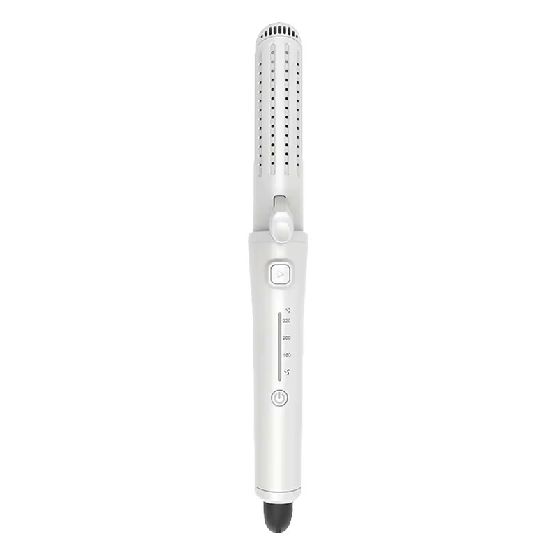 Rivestimento in ceramica 2 in 1 Arricciatore elettrico per capelli Tutti i tipi di capelli Dirigente per capelli Nero