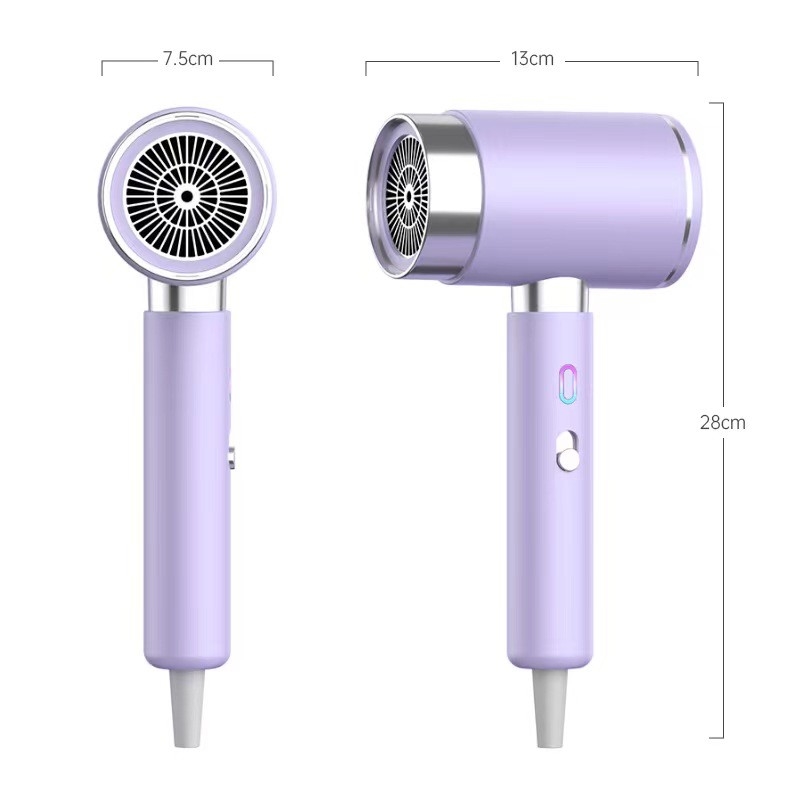 2000W High Speed Blue Light Led Display Switch On The Side Asciugatrice di capelli veloce