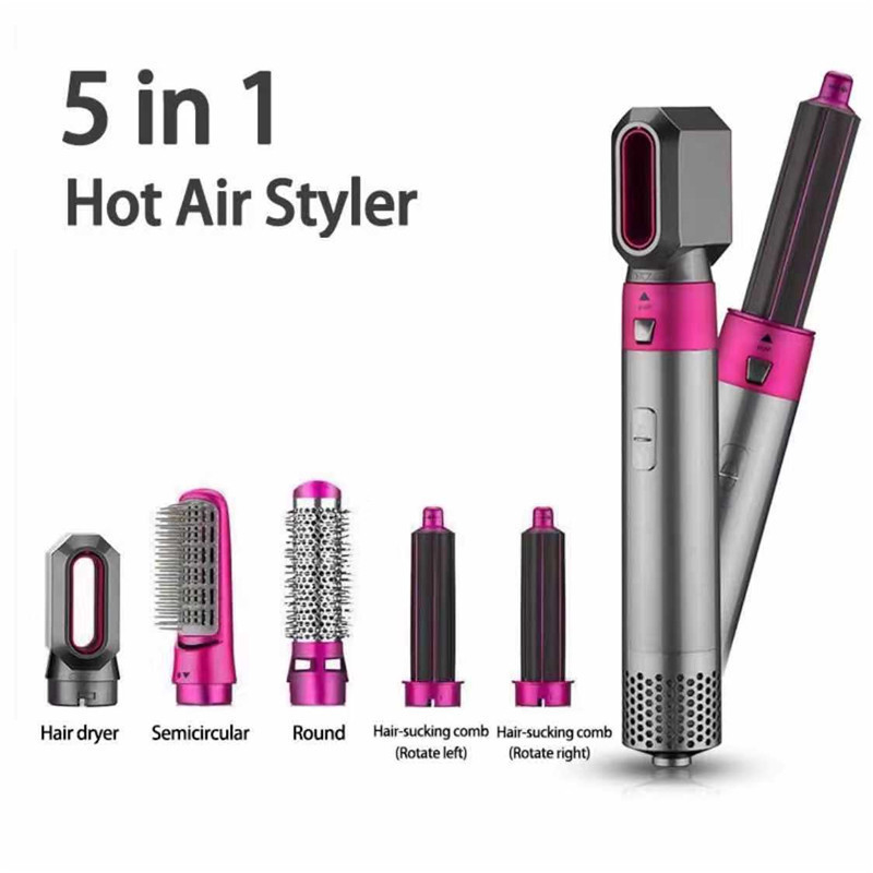 500W Nuovo design all'ingrosso a basso prezzo Multifunzione Air Wrap Scatola in pelle Spazzola automatica ad aria calda