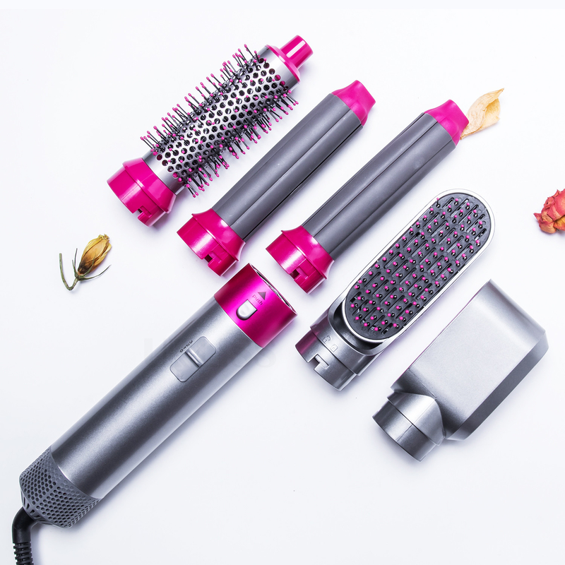 Avvolgimento a aria a ioni negativi Curling automatico di capelli Styling spazzola ad aria calda 5 in 1 Multi funzione