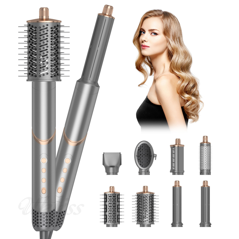 8 in 1 styling veloce multifunzione spazzola ad aria calda pettine pieghevole da viaggio all'aperto Air Wrap One Step Styler