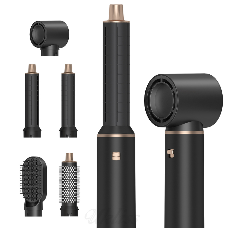 5 in 1 scatola regalo nera asciugacapelli One Step Professional Ion Negativo Multi Function Styler