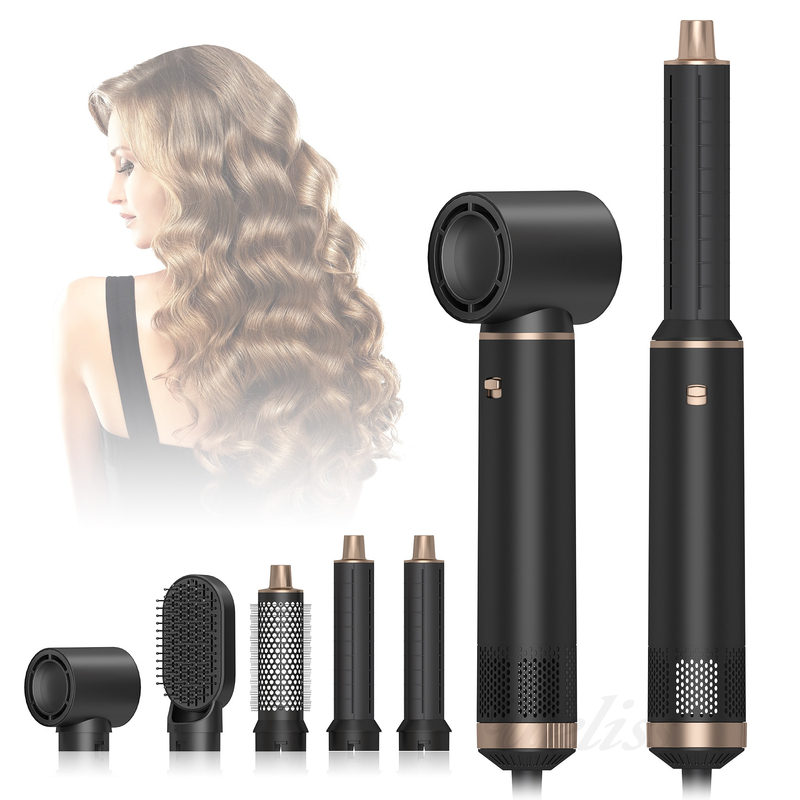 5 in 1 scatola regalo nera asciugacapelli One Step Professional Ion Negativo Multi Function Styler
