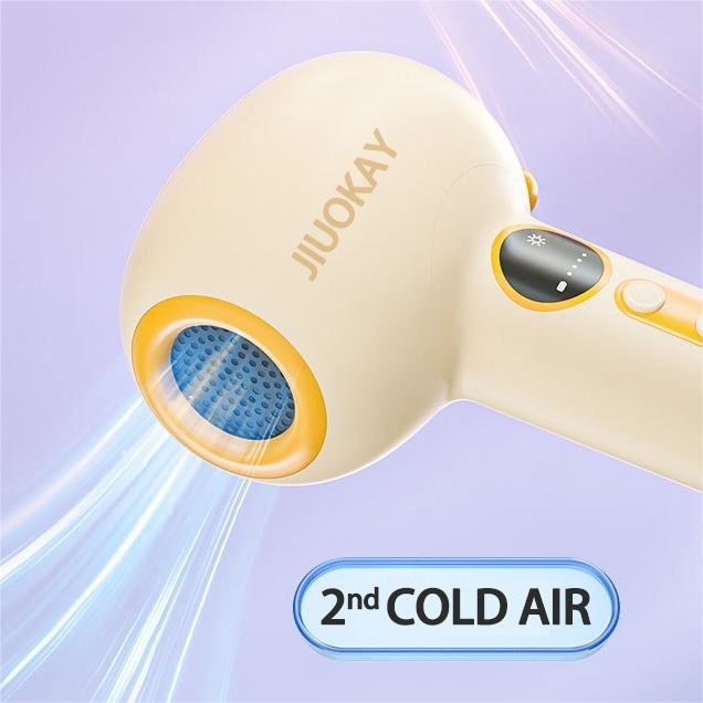Asciugatrice di capelli per bambini senza fili calore morbido aria dolce ricaricabile asciugatrice di capelli piccola per bambini con 3 impostazioni