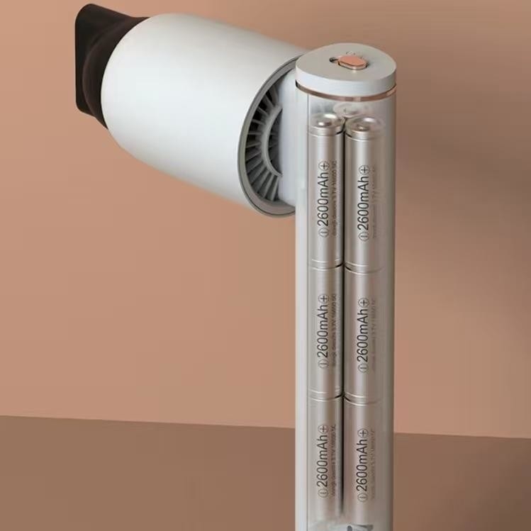 Asciugatrice di capelli senza fili asciugatrice a soffio ricaricabile asciugatrice portatile per animali domestici con vento caldo e freddo per viaggi all' aperto