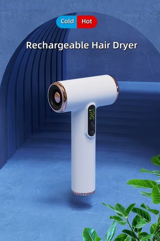 Asciugatrici per capelli senza fili a batteria da 200 W con prestazioni a basso rumore