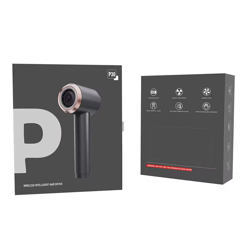 Asciugacapelli senza fili ricaricabile supporta una lunga durata della batteria, bassa temperatura e asciugacapelli agli ioni negativi