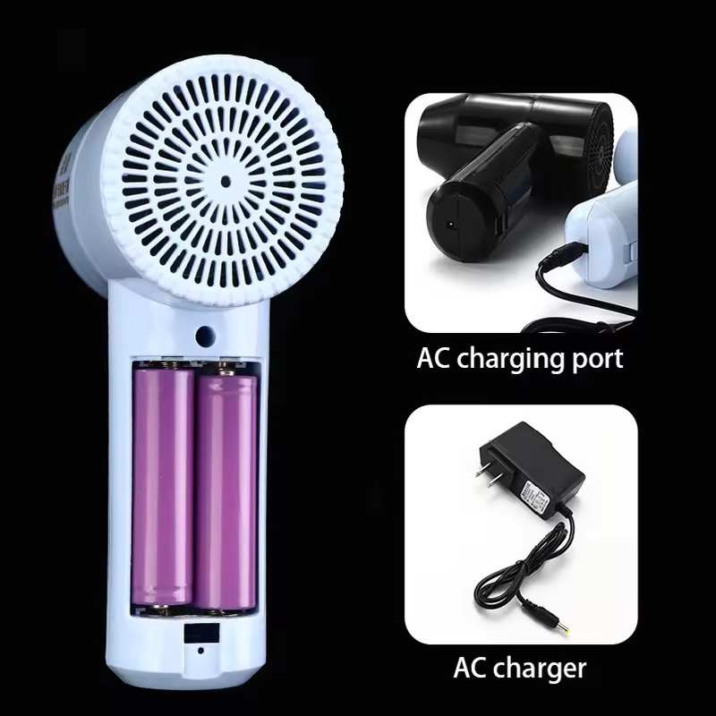 Potente asciugacapelli senza fili da 800W con durata della batteria di 60 minuti e tecnologia Tourmaline