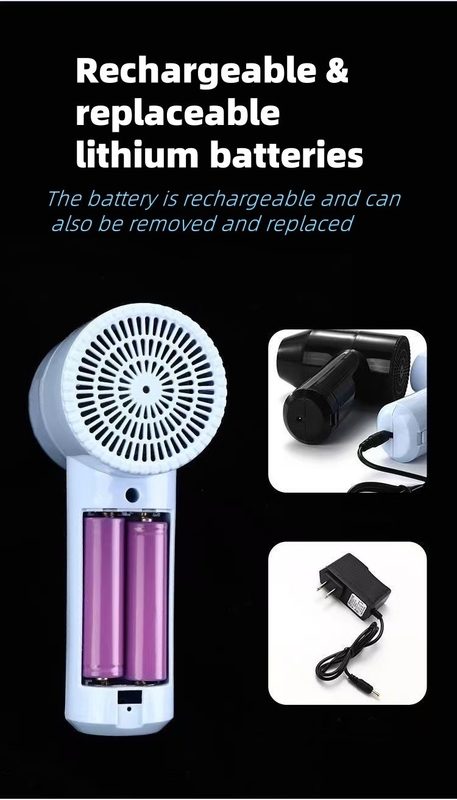Potente asciugacapelli senza fili da 800W con durata della batteria di 60 minuti e tecnologia Tourmaline