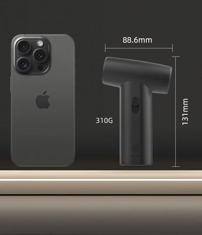 Asciugatrice di capelli senza fili leggera e resistente con lunga durata della batteria e dispositivo di diffusione