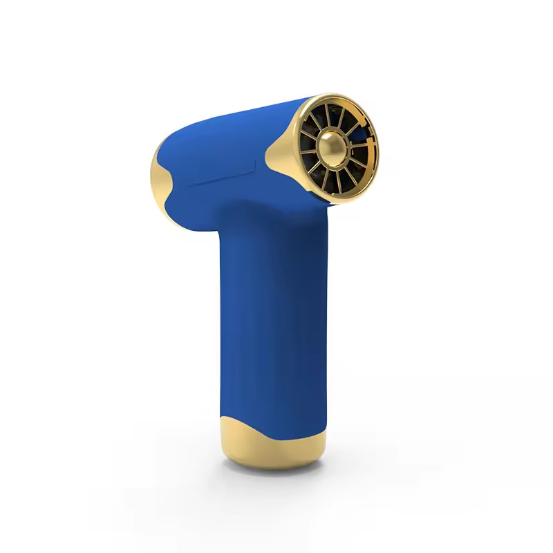 Asciugatrice di capelli blu senza foglie senza fili con vento veloce portatile potente soffiatore USB ricaricabile