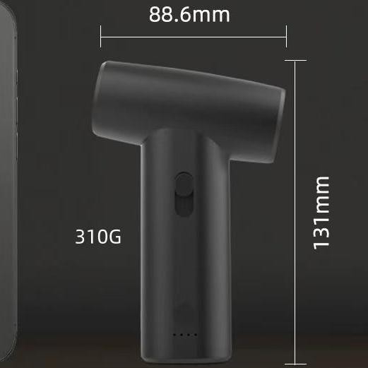 Asciugatrice di capelli ricaricabile set 80W Mini asciugatrice di capelli senza foglie per la casa e all' esterno