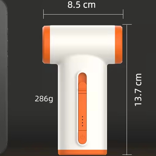 Asciugatrice di capelli senza fili ad alta velocità 3 livelli di velocità portatile ricaricabile tipo C ricarica rapida