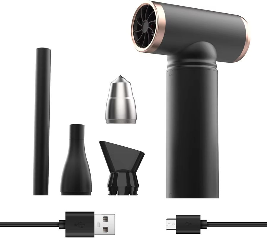 Asciugatrice di capelli portatile senza fili a batteria di litio con 3 livelli di velocità e corpo in lega di alluminio