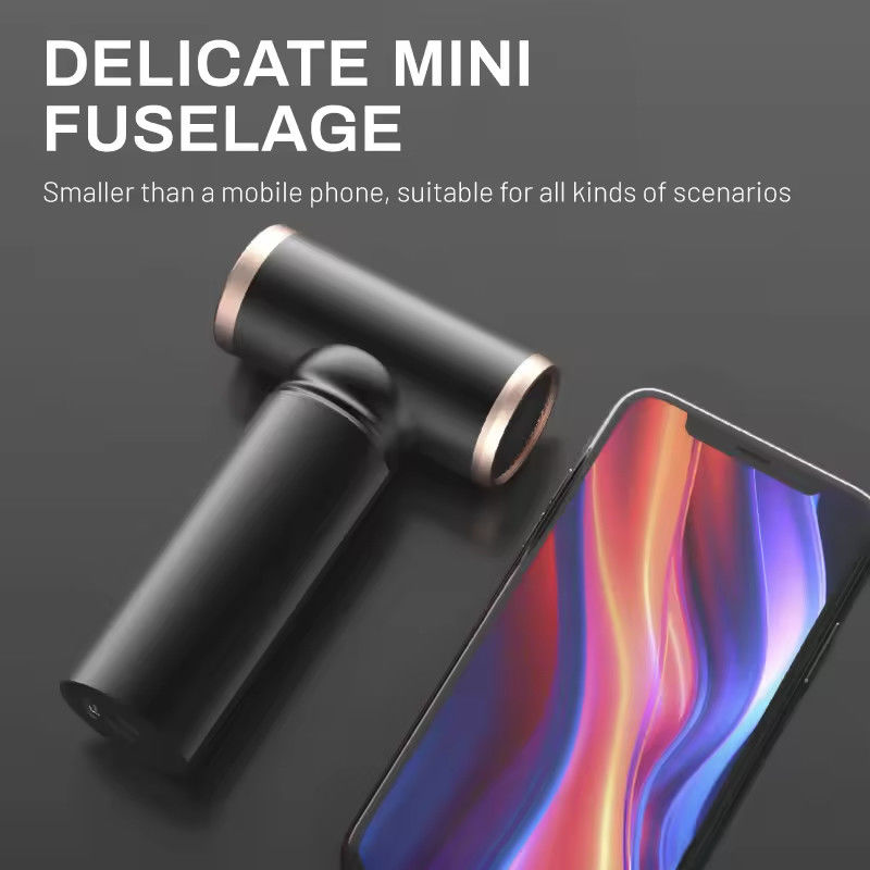 Asciugatrice di capelli portatile senza fili a batteria di litio con 3 livelli di velocità e corpo in lega di alluminio