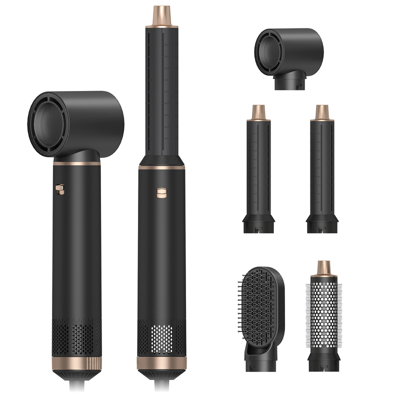 Multifunzione 5 in 1 set spazzole a aria calda riducendo il rumore curling tecnologia di ioni negativi di ferro