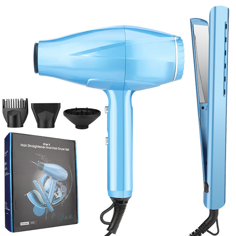 Set asciugacapelli e raddrizzatore 2 in 1 Set regalo per la cura dei capelli 2200W