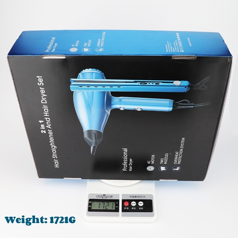Set asciugacapelli e raddrizzatore 2 in 1 Set regalo per la cura dei capelli 2200W