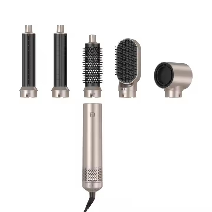5 in 1 strumento di acconciatore elettrico logo personalizzato LED multifunzionale acconciatore set con 1000W di potenza e 1,8m lunghezza del cavo