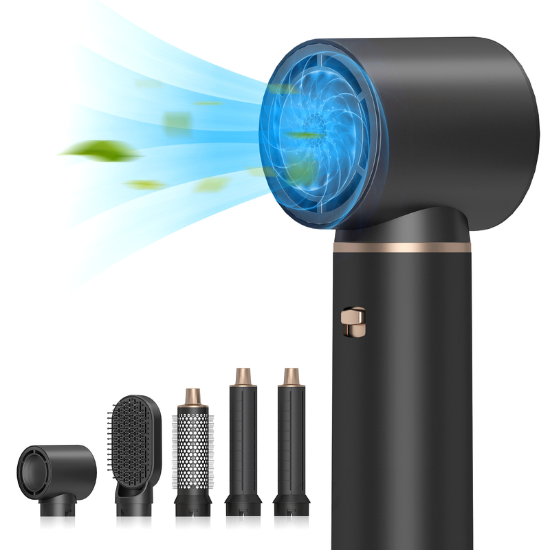 5 in 1 strumento di acconciatore elettrico logo personalizzato LED multifunzionale acconciatore set con 1000W di potenza e 1,8m lunghezza del cavo