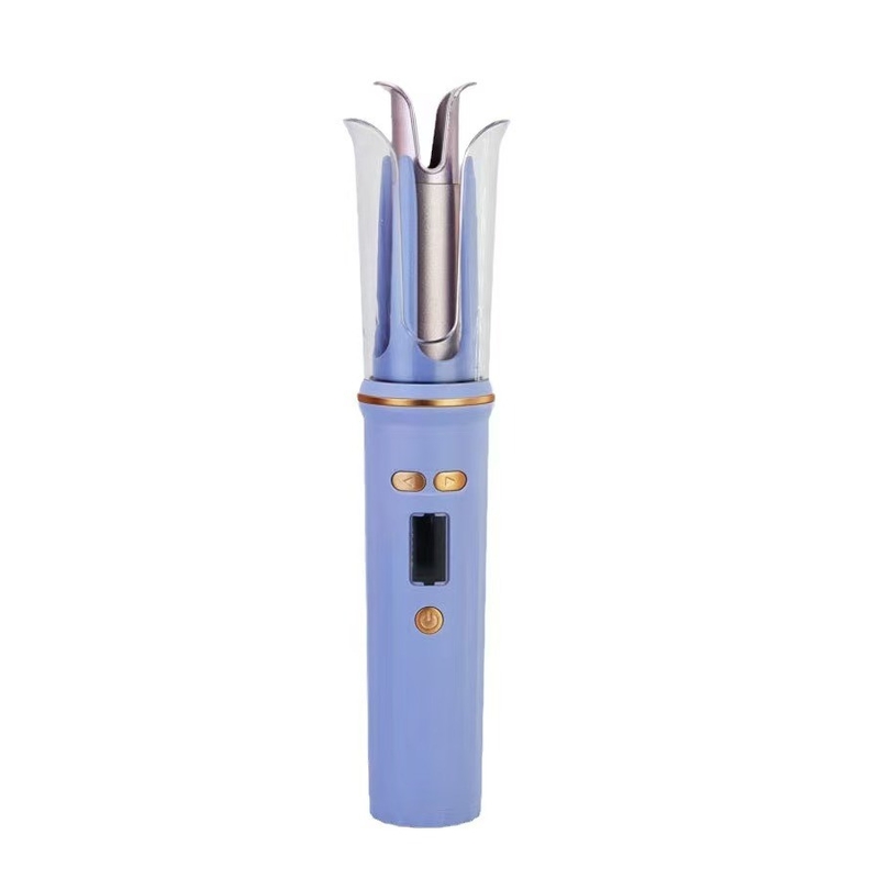 USB ricaricabile portatile per capelli Viaggi senza fili Mini capelli ferro Auto curler display LCD Temperatura