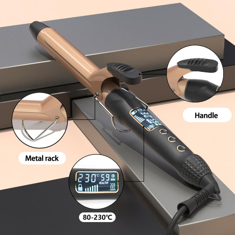 Display a LED a curvatura rapida da 60W Multi Temp Gears Curler per i capelli per saloni professionali