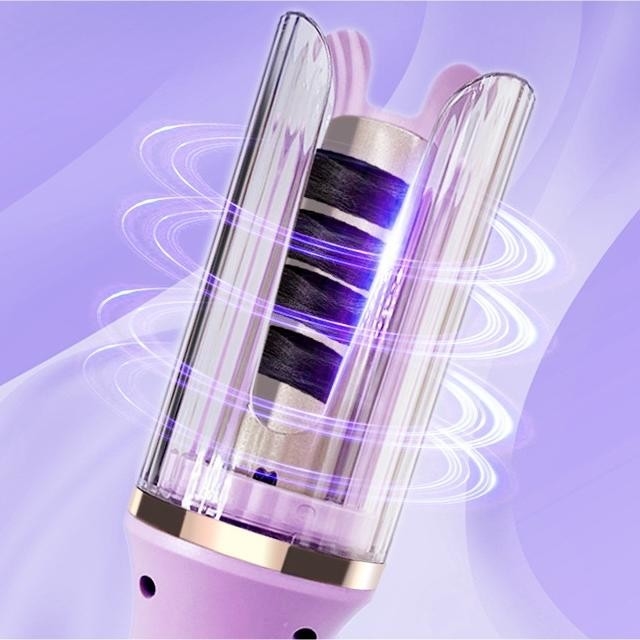 50W Automatic Hair Curler PTC Riscaldamento rapido Tourmaline Ceramica Wand con anti scottamento Protezione Timer Reminder