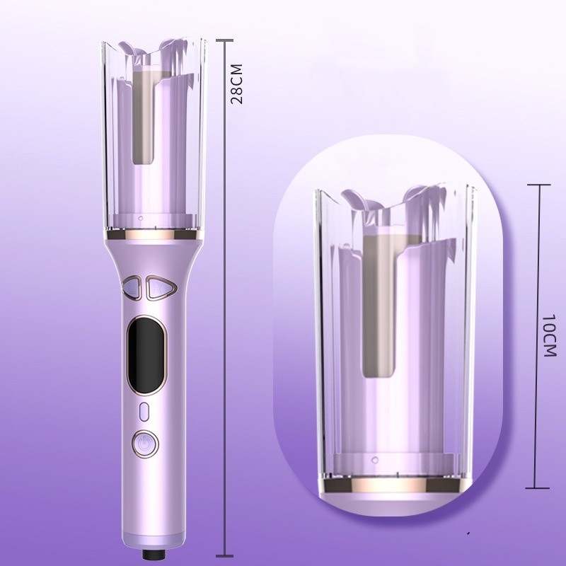 50W Automatic Hair Curler PTC Riscaldamento rapido Tourmaline Ceramica Wand con anti scottamento Protezione Timer Reminder