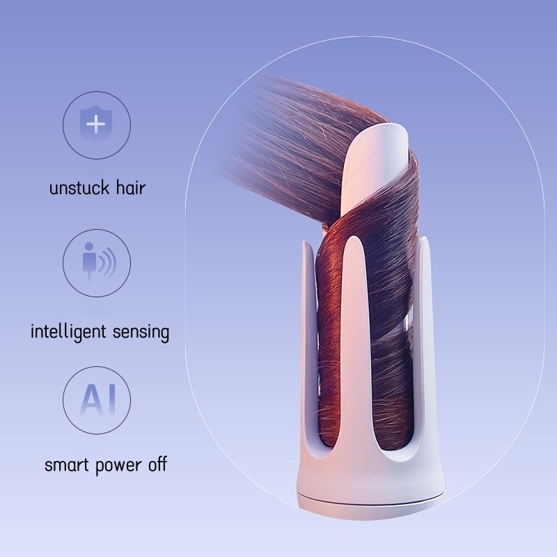Ferro per capelli corti automatico da 32 mm Impostazioni della temperatura 160°C 180°C 200°C Disegno anti-bruciore Protezione automatica contro il disattivamento