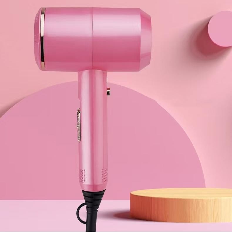 Asciugatrice di capelli a ioni negativi professionale 1500w Strong AC Motor Household Hair Care Con 3 ugelli d'aria per capelli ricci