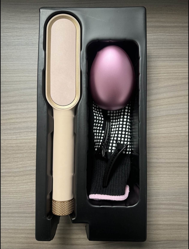 45W pettinatore per l'allineamento dei capelli Spazzola per capelli anti scaldamento Pellettina per lo stile agli ioni negativi Riscaldamento rapido 5 livelli di temperatura regolabili