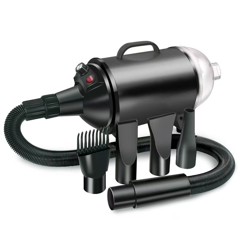 2 in 1 asciugacapelli per animali domestici aspiratore 2100W attrezzatura per la cura degli animali domestici con livello di velocità del vento senza passo