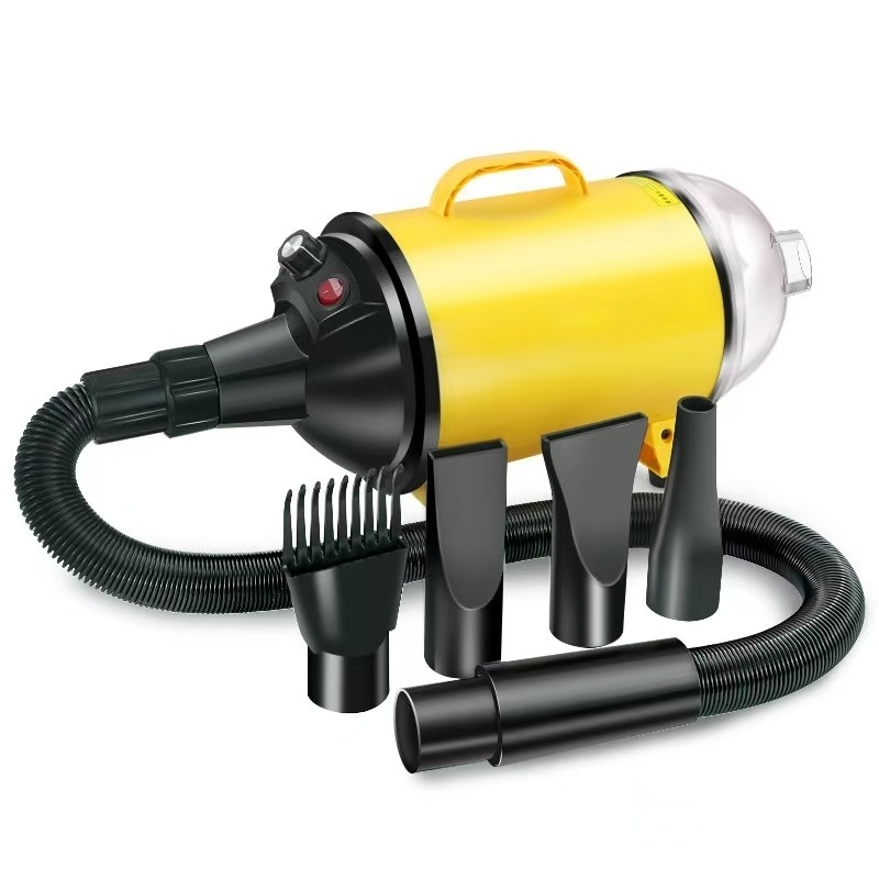 2 in 1 asciugacapelli per animali domestici aspiratore 2100W attrezzatura per la cura degli animali domestici con livello di velocità del vento senza passo
