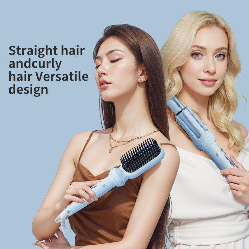 Ferro da riccioli automatico 3 in 1 con allarme bip, strumento di pettinatura per riccioli e onde senza sforzo.