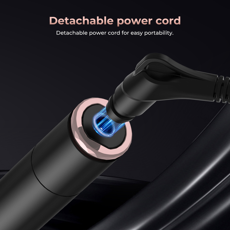 Doppio ceramico 3-in-1 spazzola a aria calda nero oro asciugare come si fa i capelli