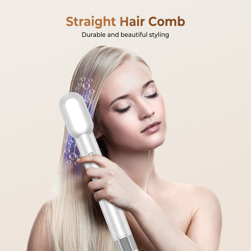 Asciugatrice di capelli professionale ad aria calda 8 in 1 con asciugatrice automatica e cavo di alimentazione 2M 1500W Multi-Styler
