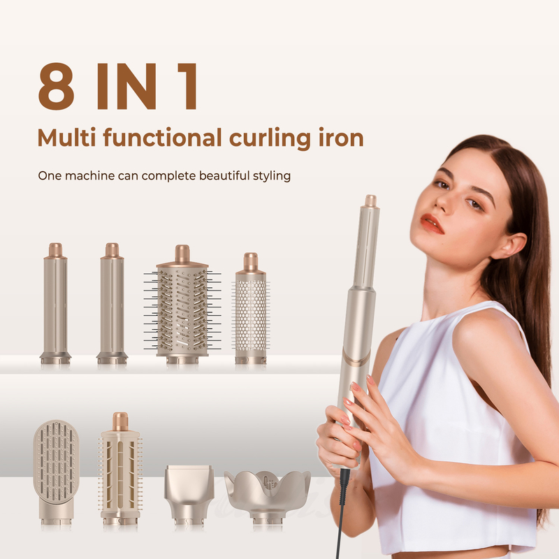 Cold 4 Gear 8 in 1 Hair Styler 110 000 RPM Velocità asciugacapelli ionica negativa Curling automatico Ferro volumizer raddrizzatore