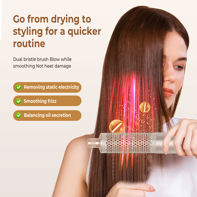 Cold 4 Gear 8 in 1 Hair Styler 110 000 RPM Velocità asciugacapelli ionica negativa Curling automatico Ferro volumizer raddrizzatore