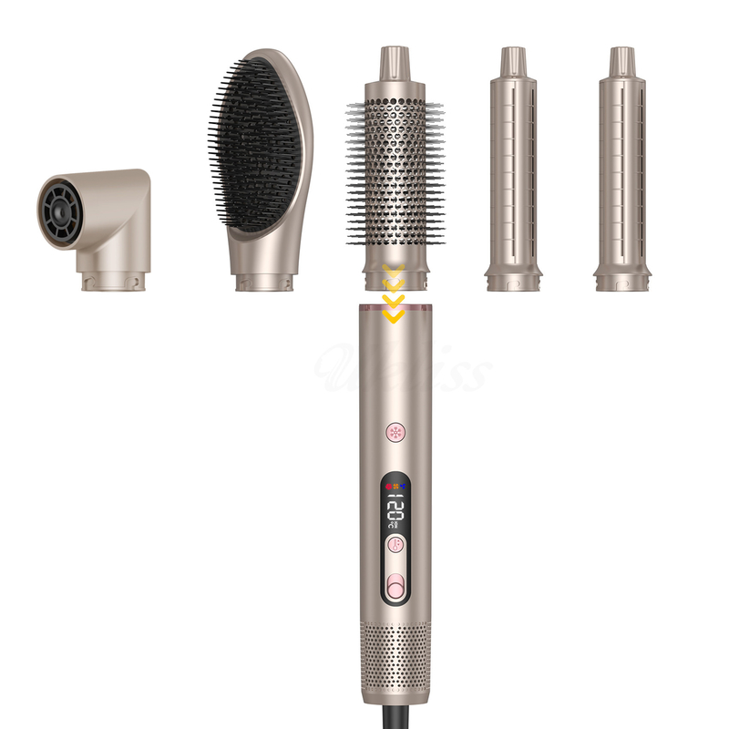6 in 1 Professional Hot Air Styler Potente asciugacapelli e raddrizzatore Set Curling Volumizing Straightening