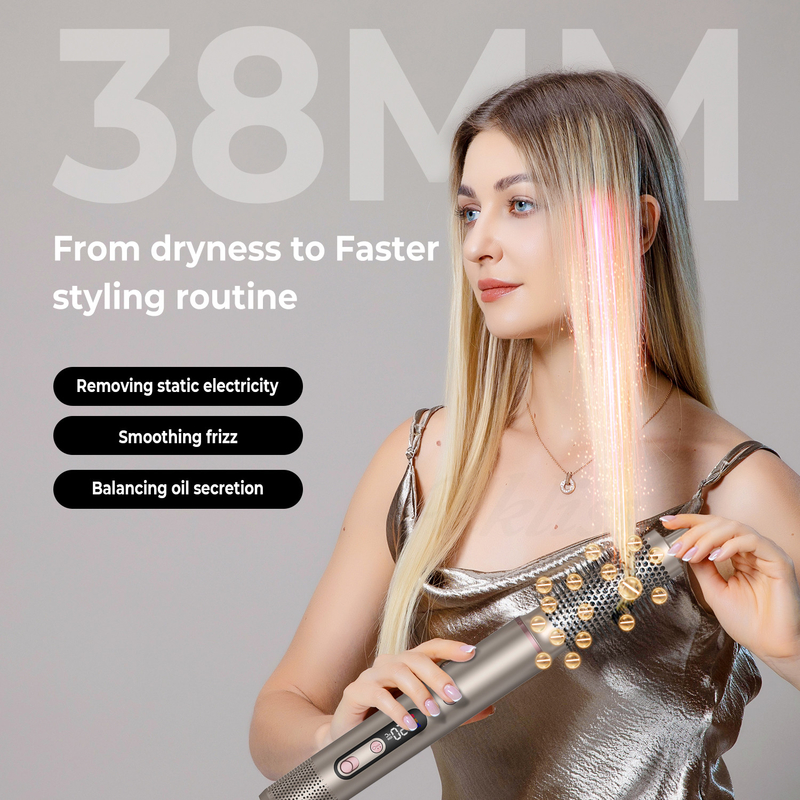 6 in 1 Professional Hot Air Styler Potente asciugacapelli e raddrizzatore Set Curling Volumizing Straightening