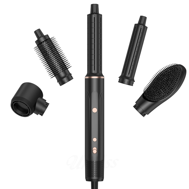 Asciugatrice di capelli a aria calda professionale spazzola 5 in 1 velocità ionica negativa asciugatura rapida fredda 4 ingranaggi tensione 110V / 50HZ 240V / 60HZ