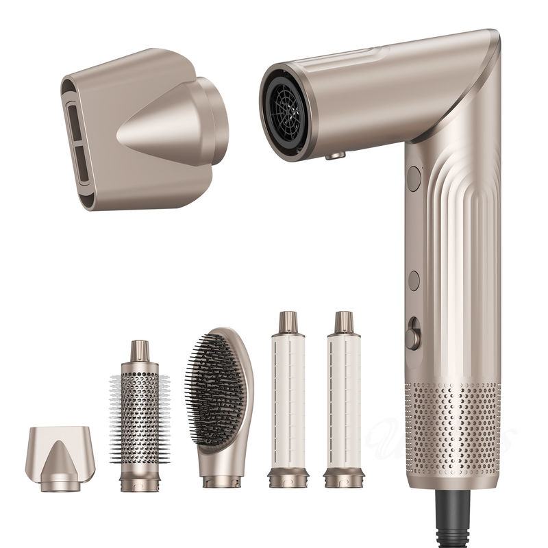 5 in 1 asciugacapelli pieghevole spazzola a soffio di vento asciugacapelli ad alta velocità turbo asciugacapelli spazzola professionale 500 milioni asciugacapelli ionici negativi