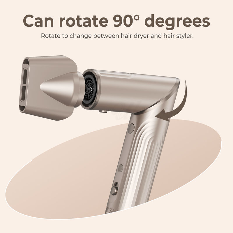 5 in 1 asciugacapelli pieghevole spazzola a soffio di vento asciugacapelli ad alta velocità turbo asciugacapelli spazzola professionale 500 milioni asciugacapelli ionici negativi