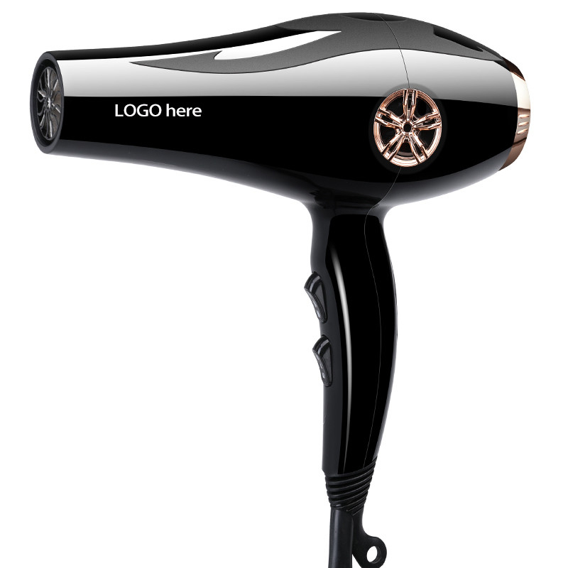 Asciugatrice di capelli professionale ad alta velocità da 2000W con apparecchiature multiattachment set a ioni negativi con luce blu