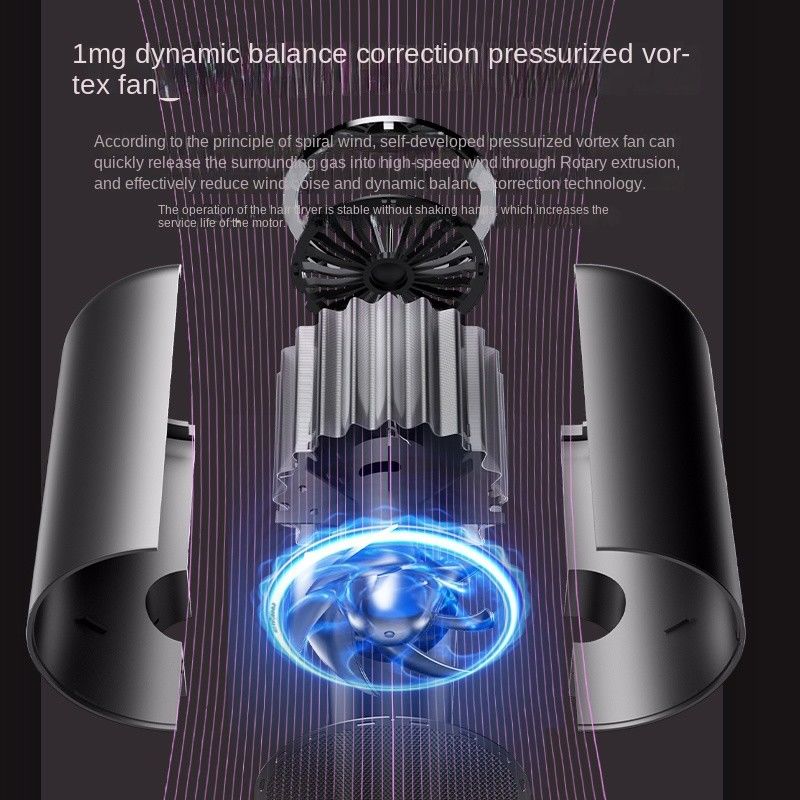 Alta potenza 2400W ioni negativi asciugacapelli salon asciugacapelli caldo e freddo vento asciugacapelli volumizer