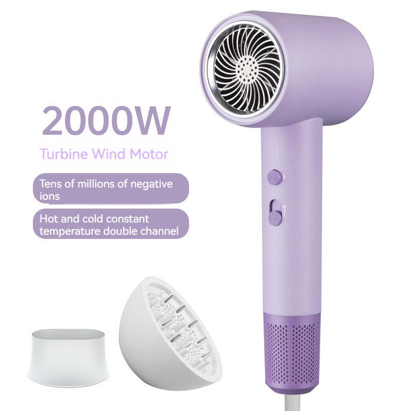 2000W Purple High Speed Blu Ray Ion Negativo Revair Asciugacapelli Temperatura regolabile per uso domestico